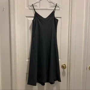Slip Dress Uniqlo Long Black Camisole Dress Uniqlo Dresses